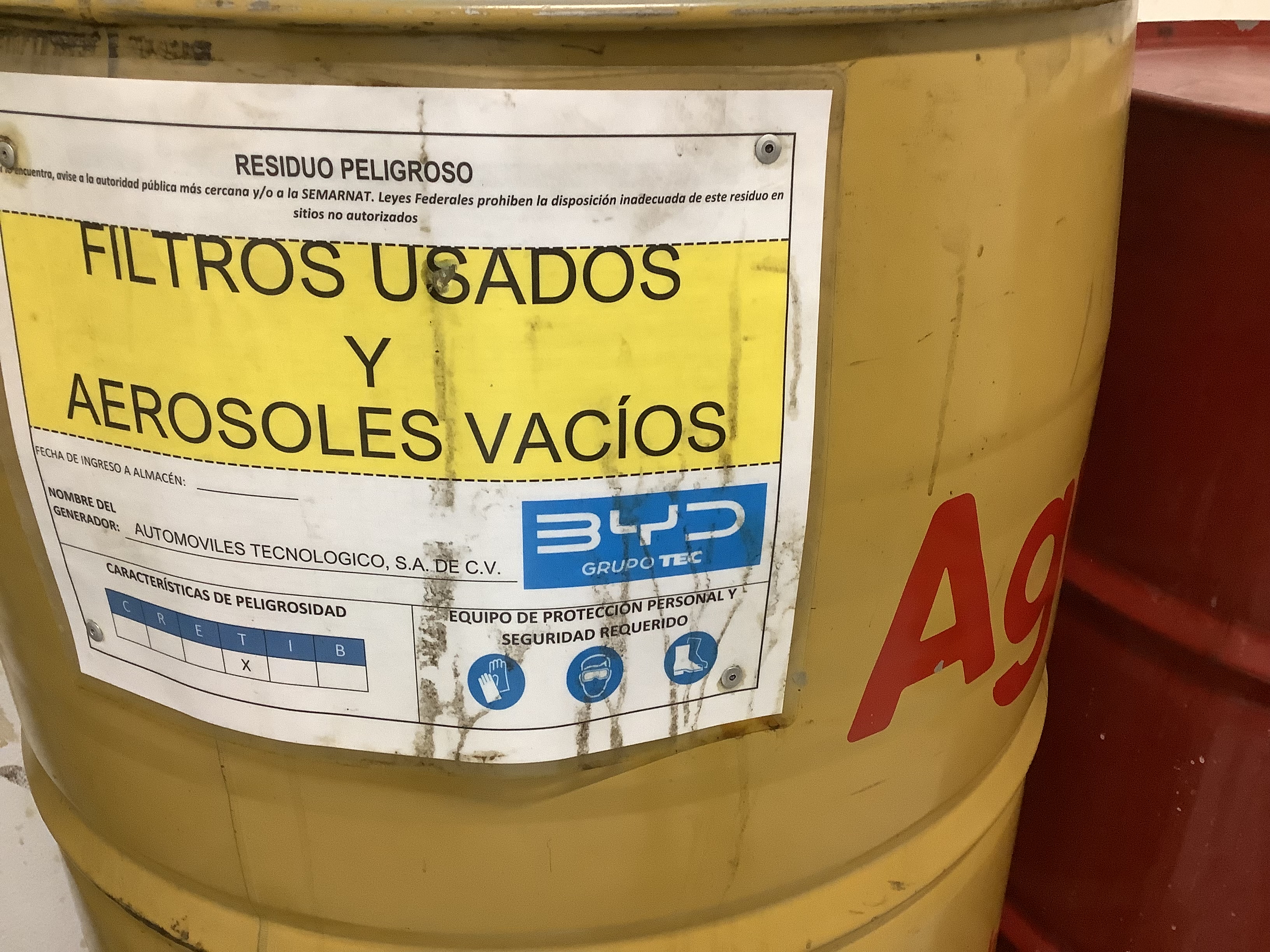 Etiquetado de contenedores